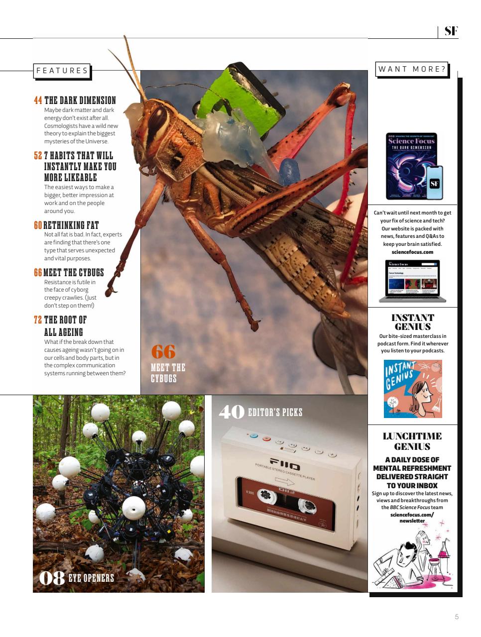 BBC Science Focus Magazine Preview Pages