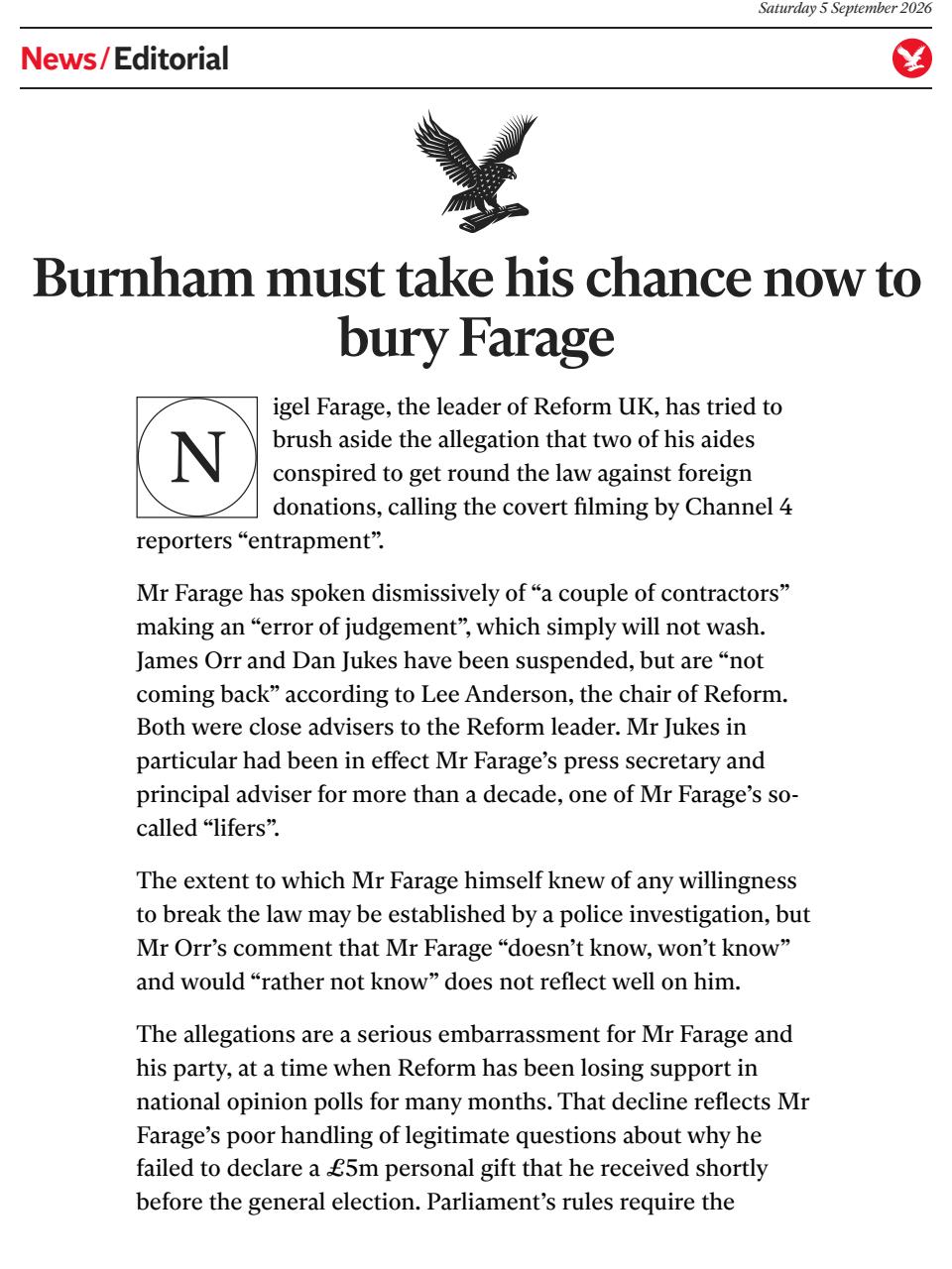 The Independent Daily Edition Newspaper Preview Pages