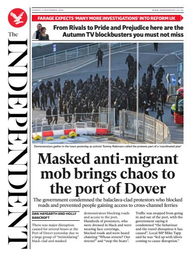 The Independent Daily Edition Newspaper issue 