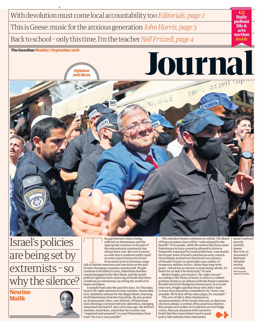 The Guardian Newspaper Preview Pages