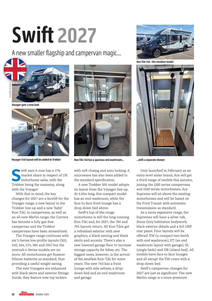 What Motorhome magazine Preview Pages