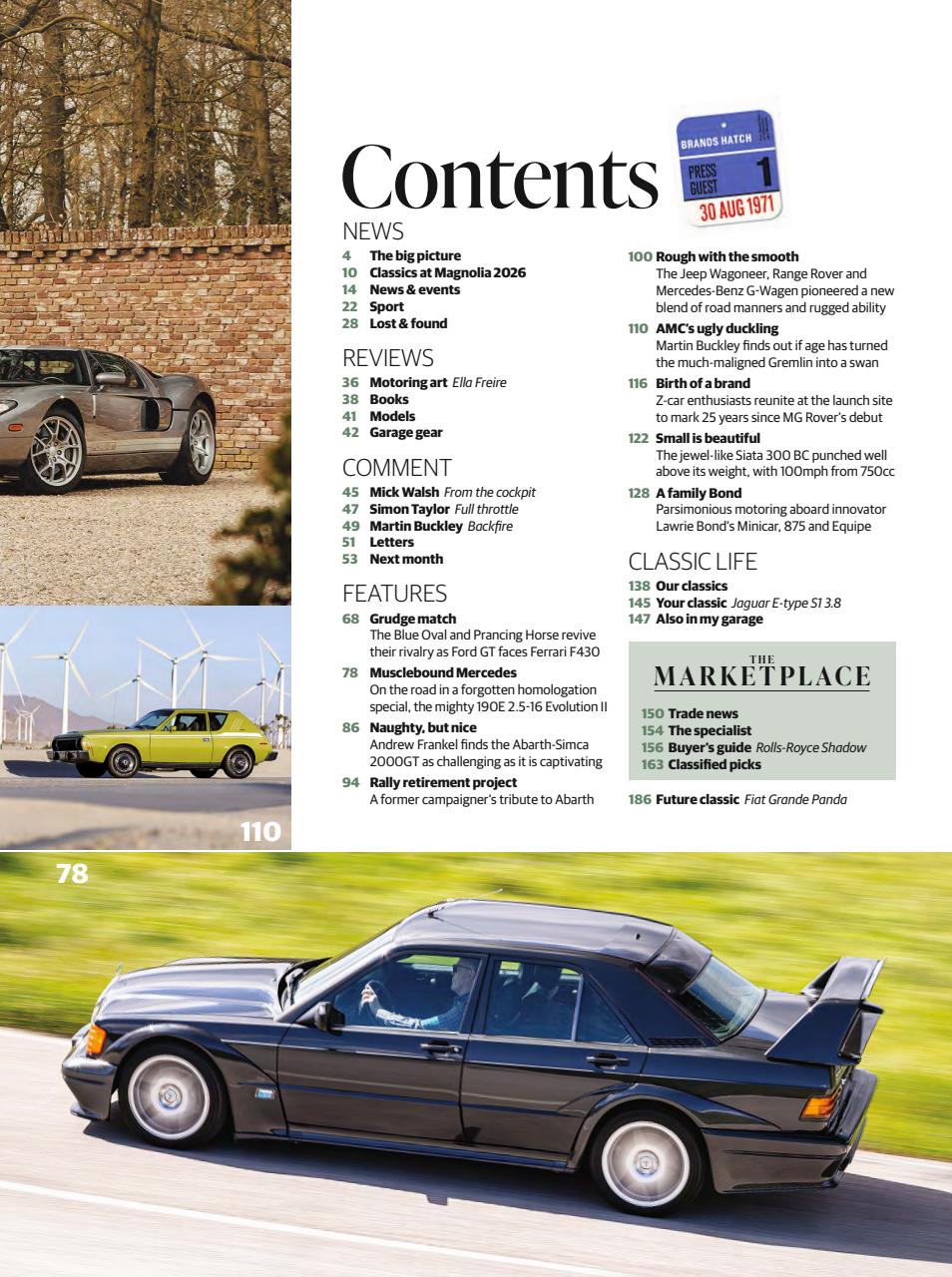 Classic & Sports Car Preview Pages