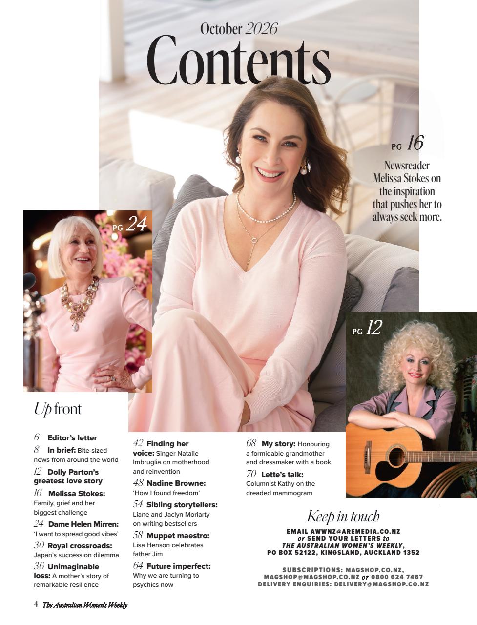 Australian Women's Weekly NZ Preview Pages