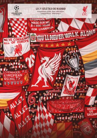 Liverpool FC Programmes issue vs Atletico Madrid UCL 26-27