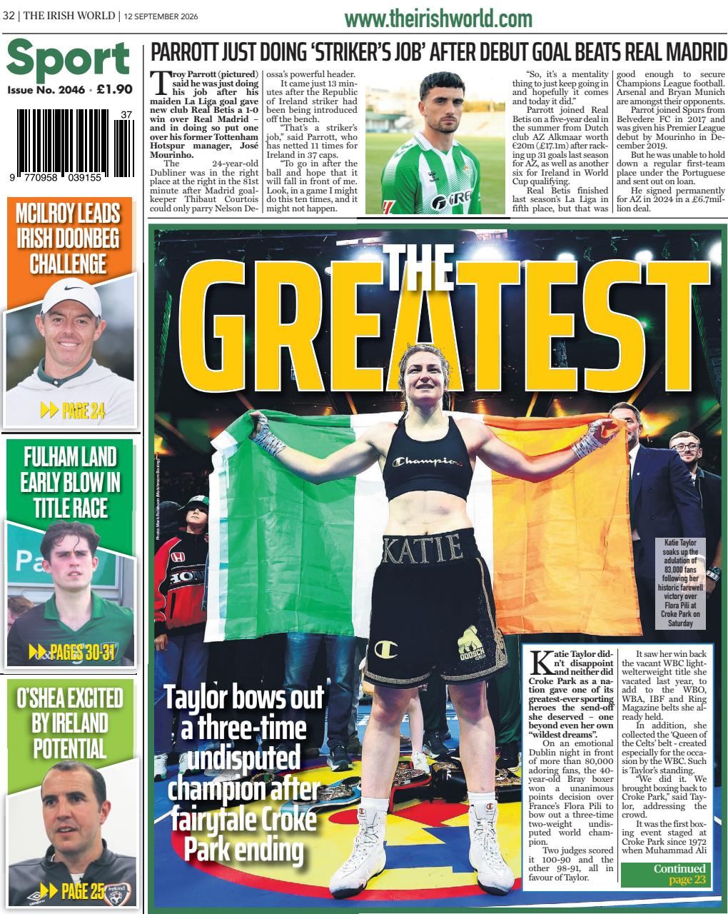 Irish World Preview Pages