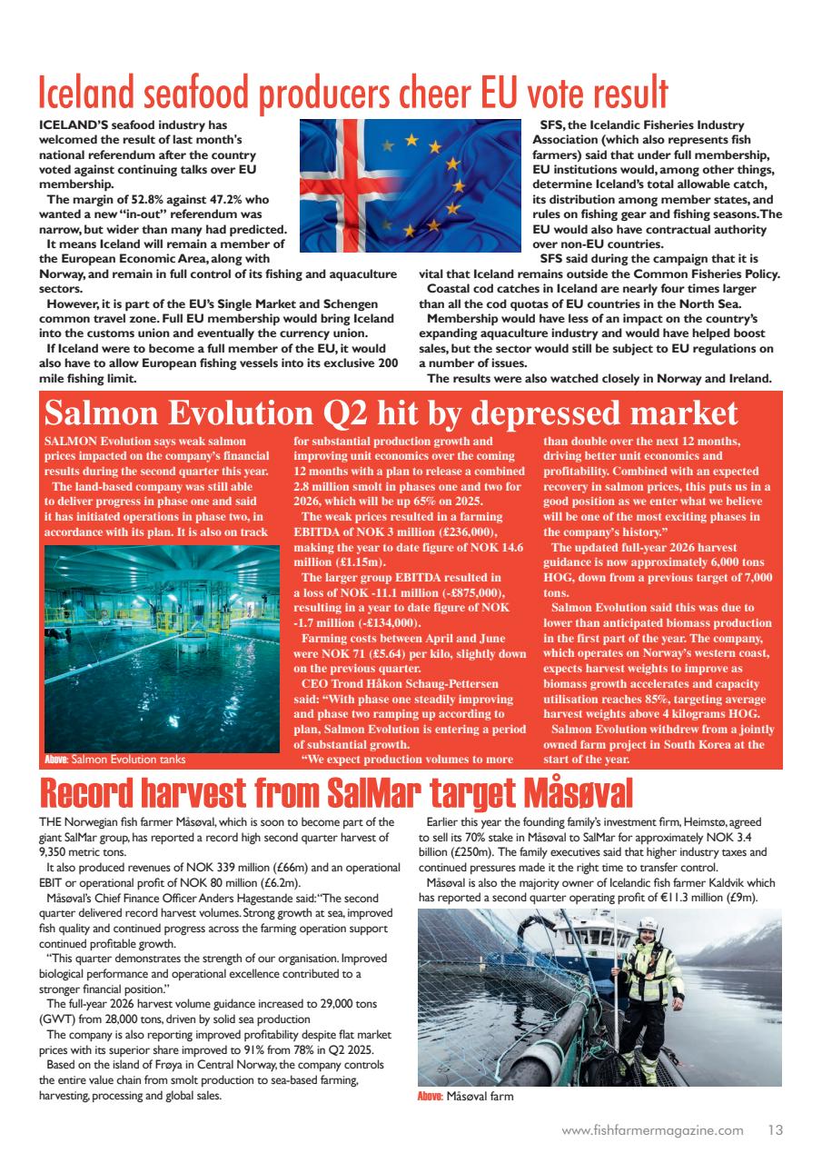 Fish Farmer Magazine Preview Pages