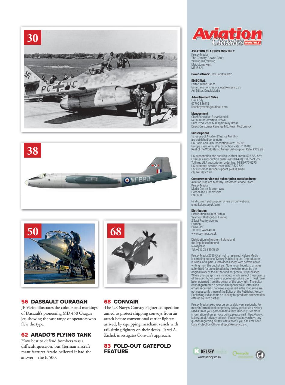 Aviation Classics Monthly Preview Pages