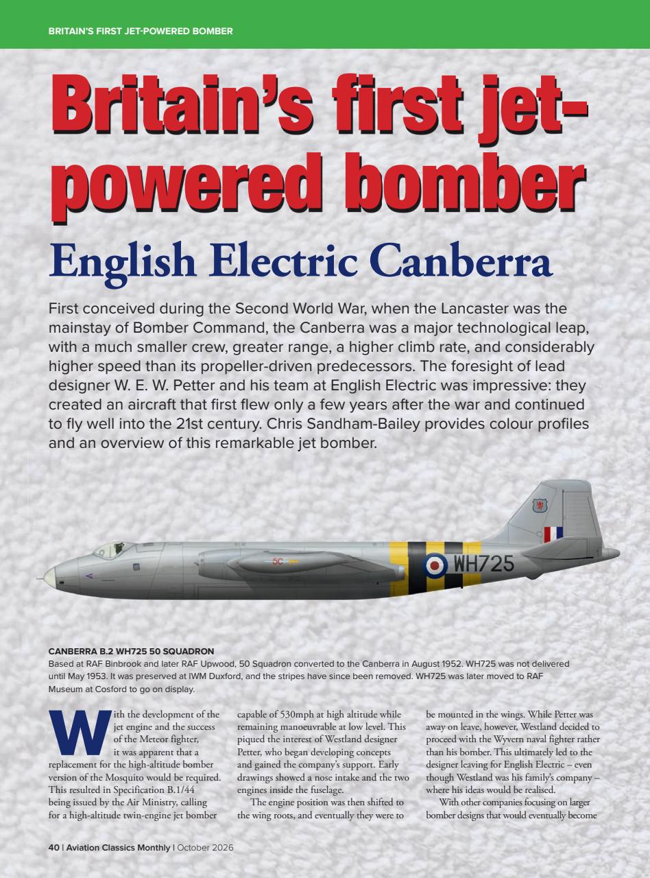 Aviation Classics Monthly Preview Pages
