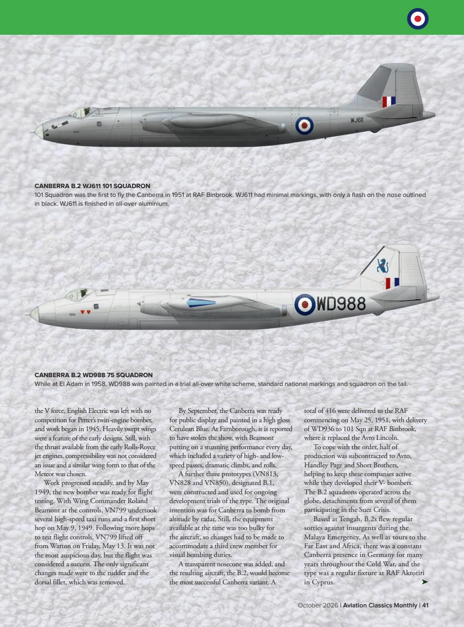 Aviation Classics Monthly Preview Pages