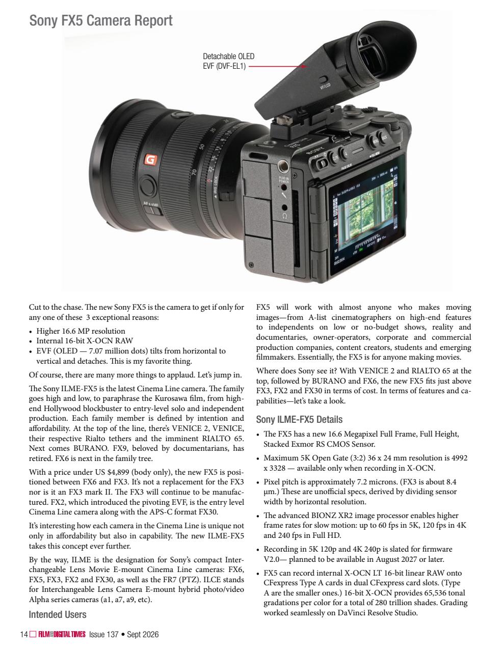 Film and Digital Times Preview Pages