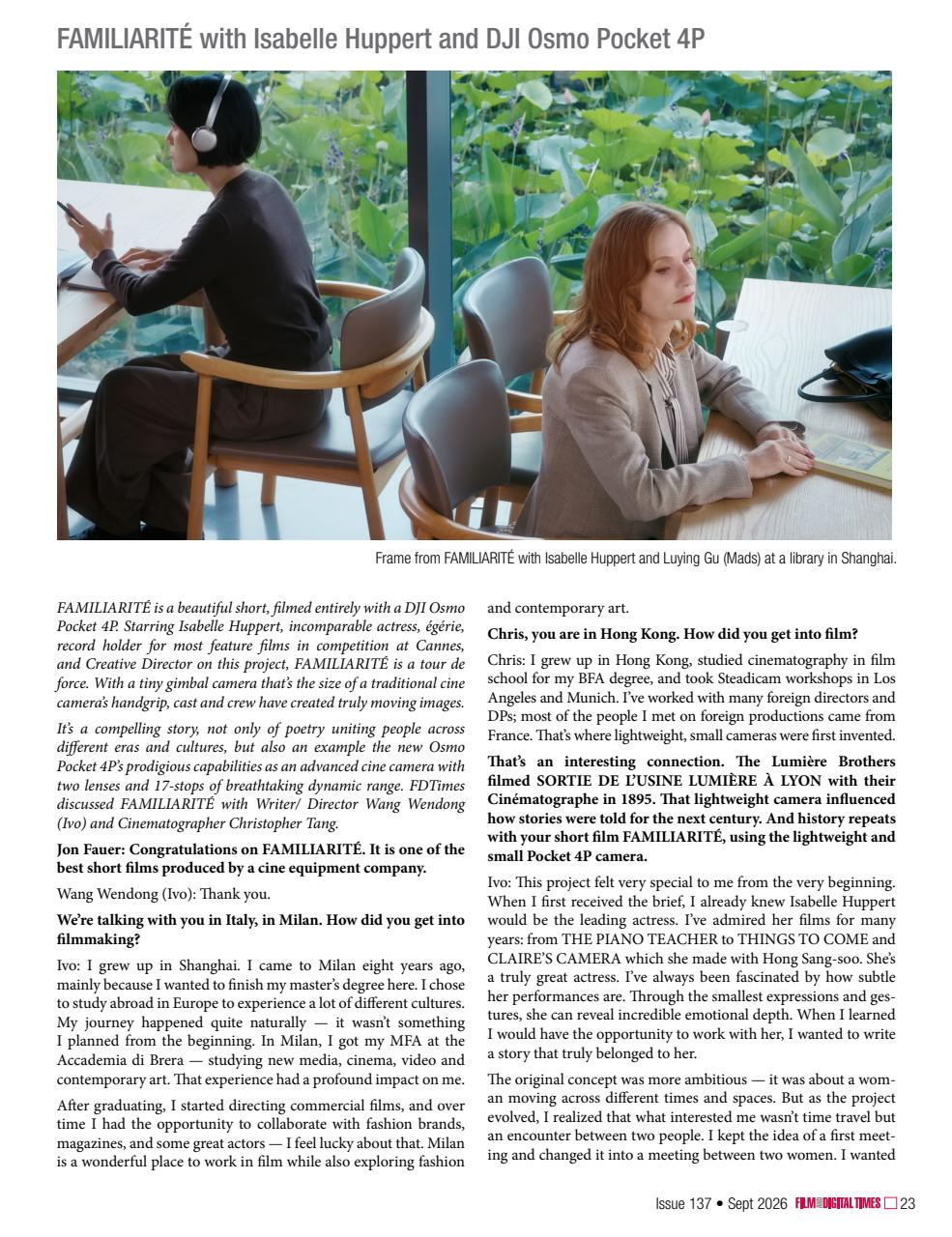 Film and Digital Times Preview Pages