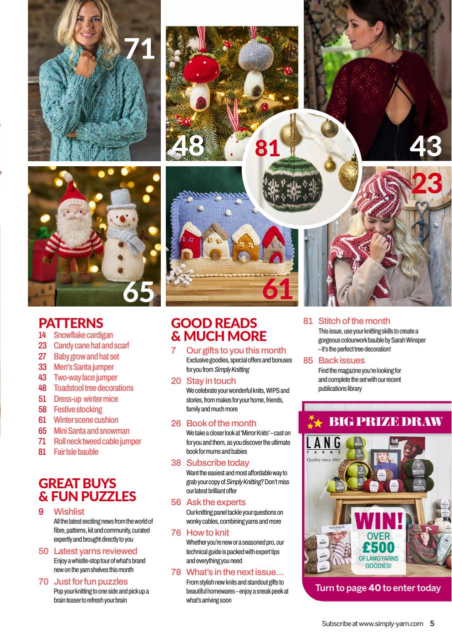 Simply Knitting Preview Pages