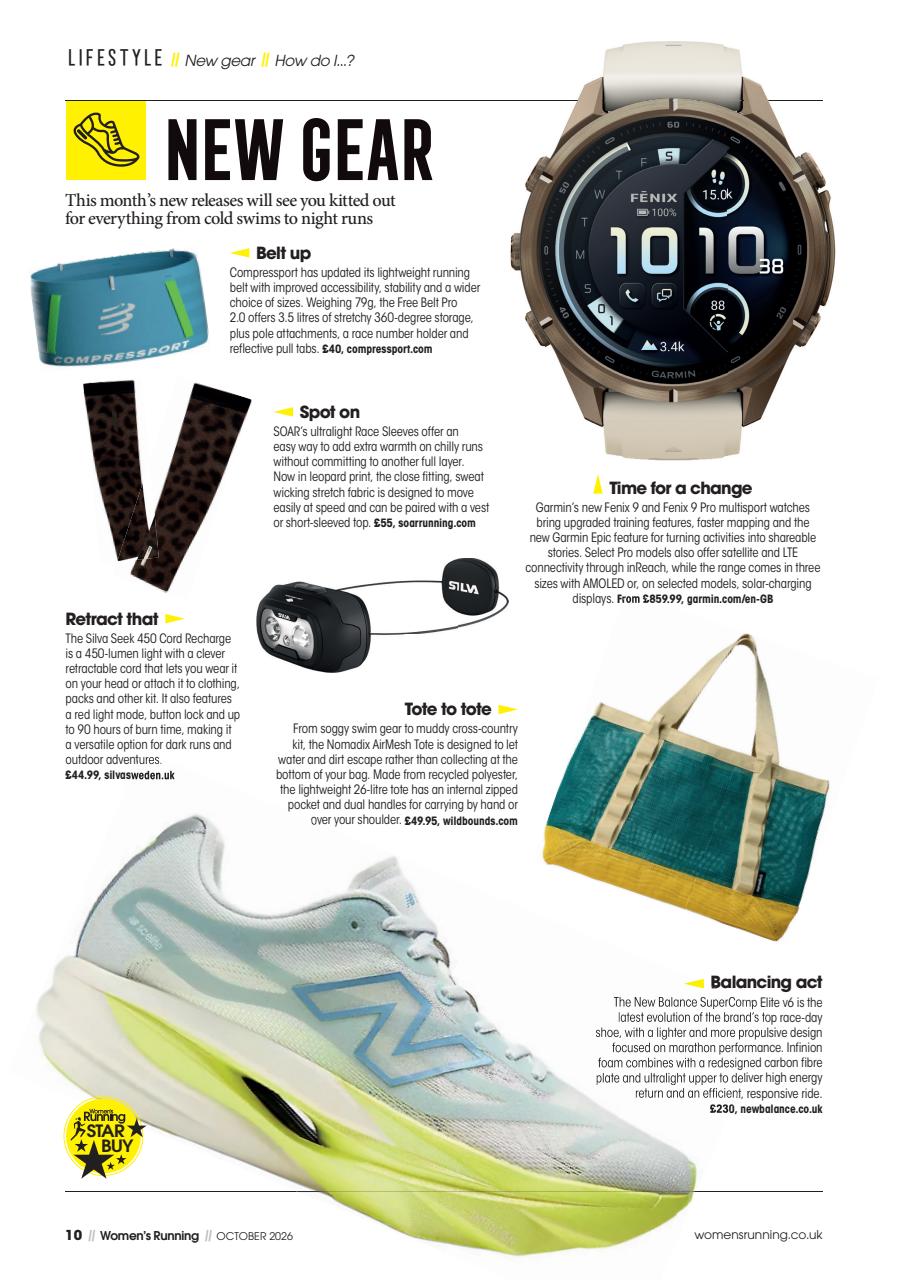 Women’s Running Preview Pages