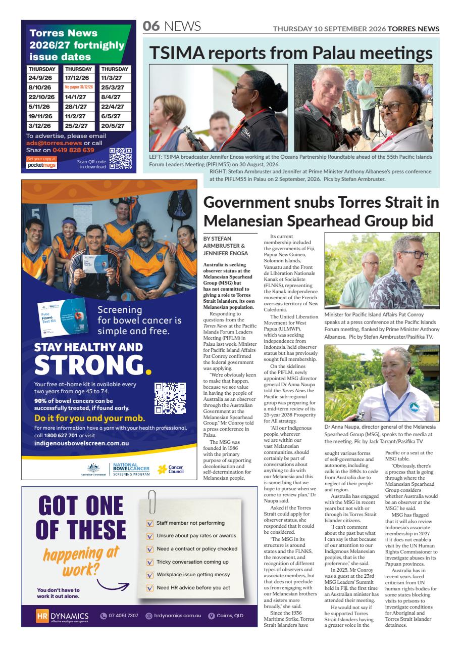 Torres News Preview Pages