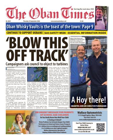 The Oban Times & Lochaber Times issue Thursday, September 10, 2026