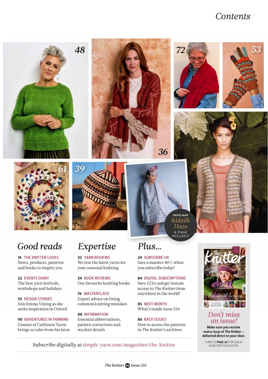The Knitter Preview Pages
