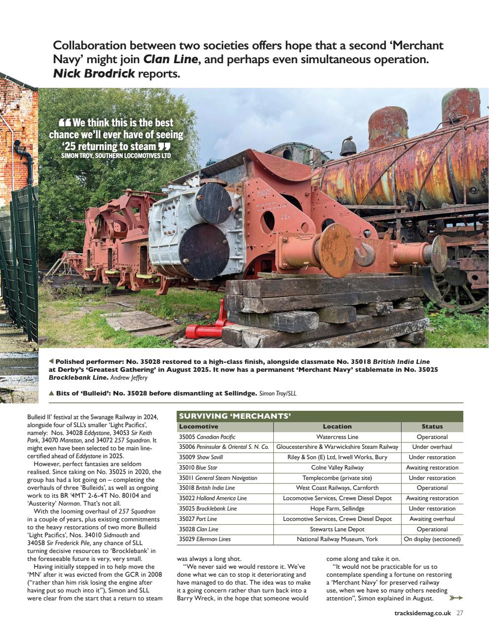 Trackside Preview Pages