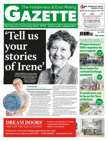 Holderness Gazette September 10, 2026 issue Holderness Gazette September 10, 2026