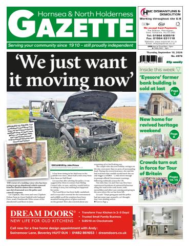 Hornsea Gazette September 10, 2026 issue Hornsea Gazette September 10, 2026