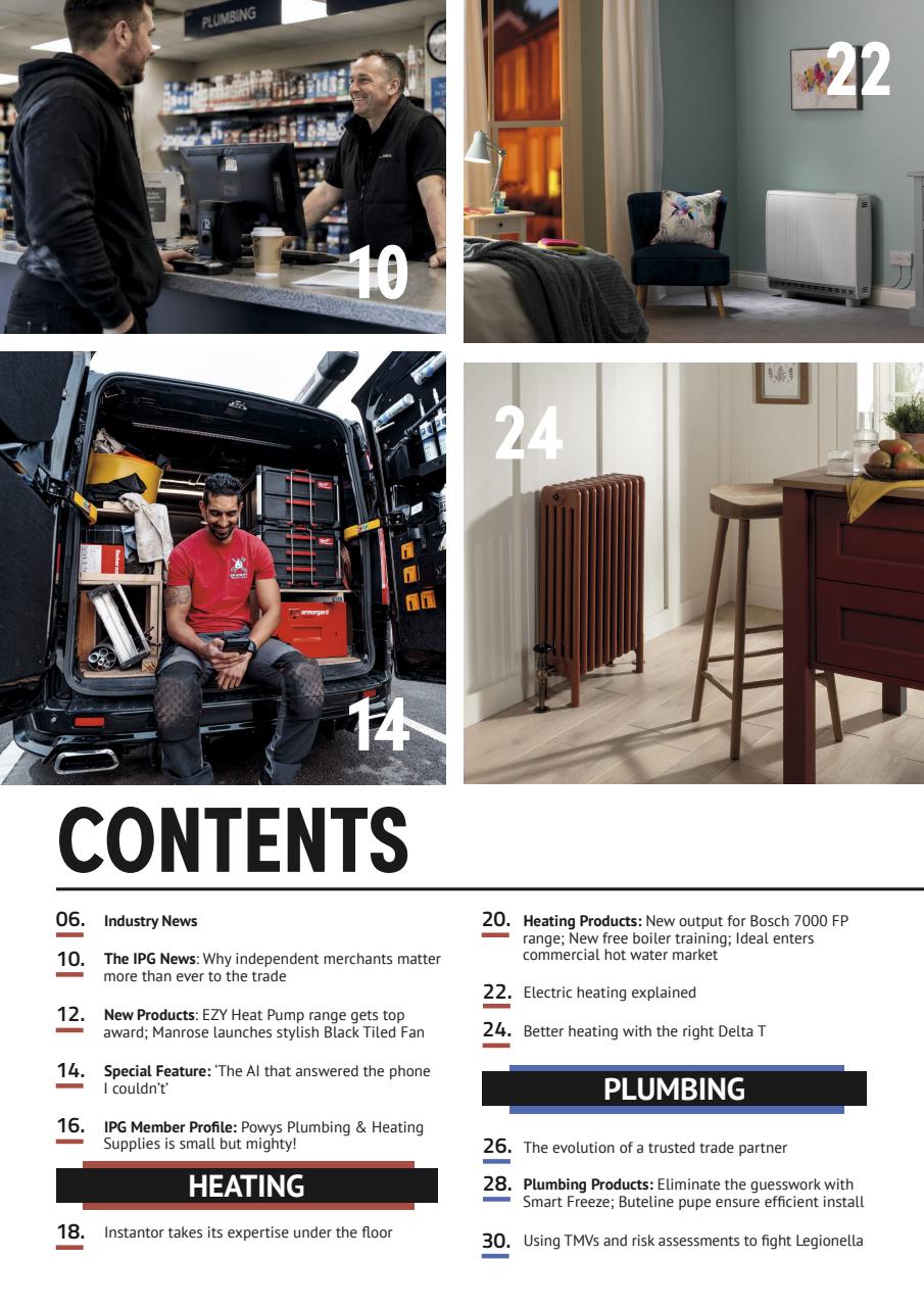Heating, Plumbing & Renewables Preview Pages