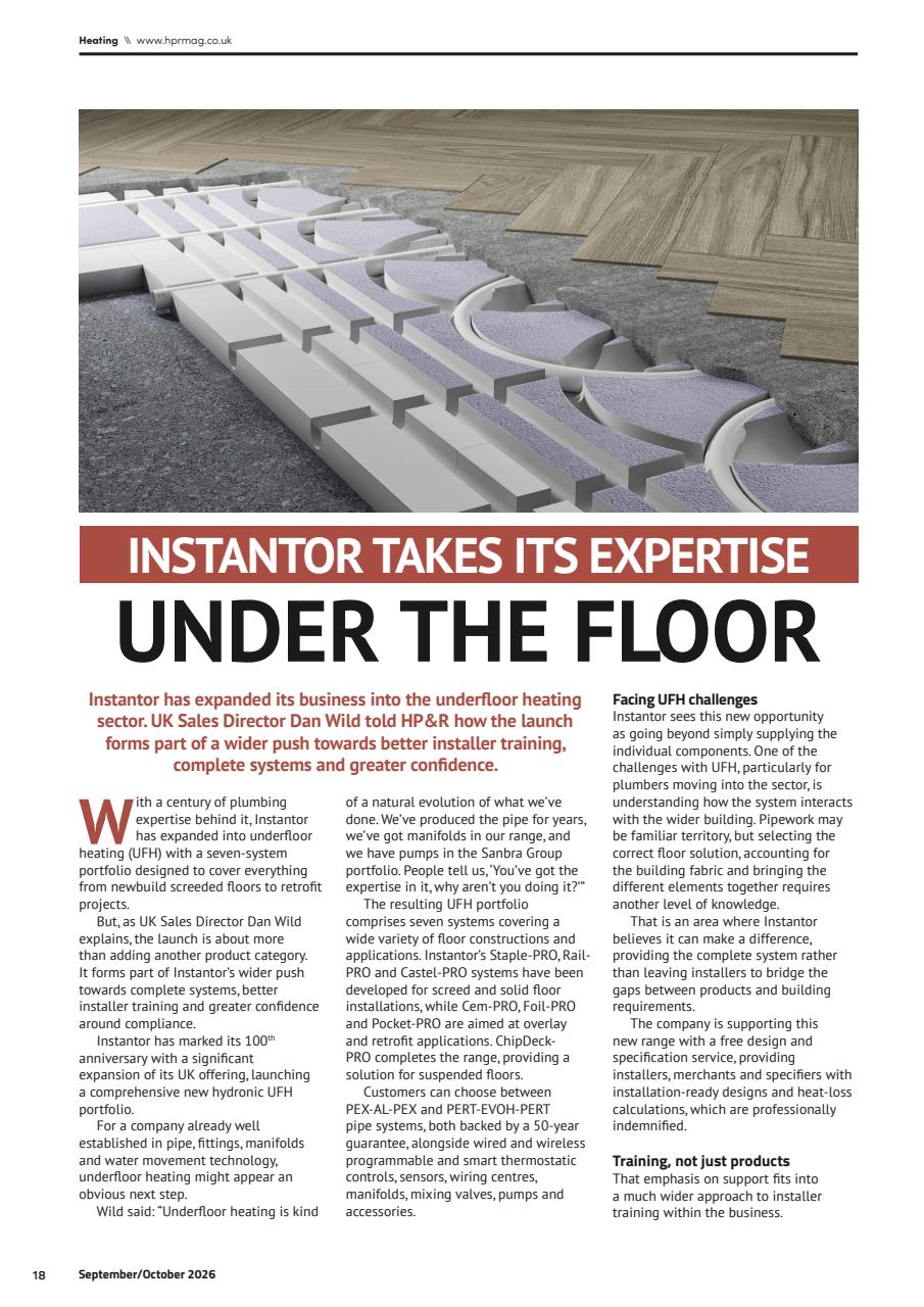 Heating, Plumbing & Renewables Preview Pages
