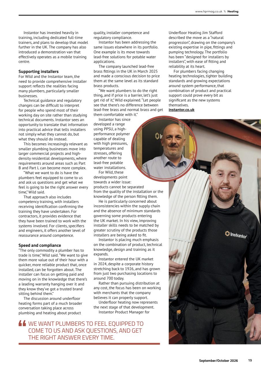 Heating, Plumbing & Renewables Preview Pages