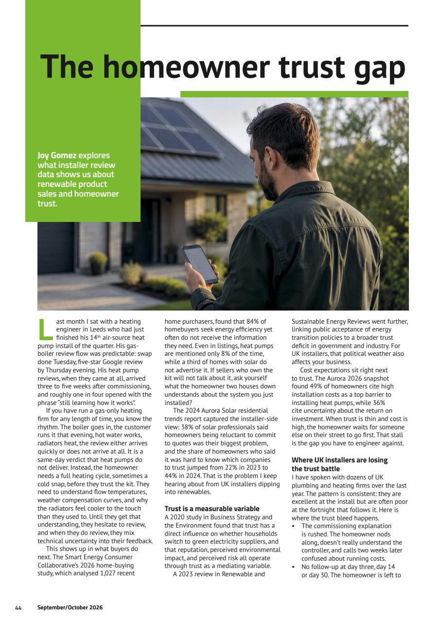Heating, Plumbing & Renewables Preview Pages