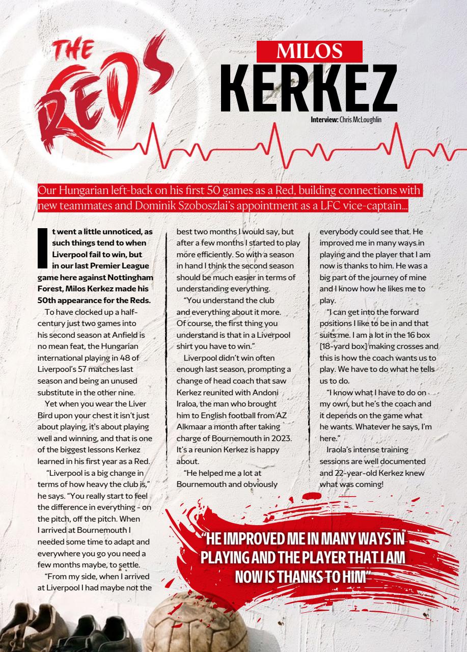 Liverpool FC Programmes Preview Pages