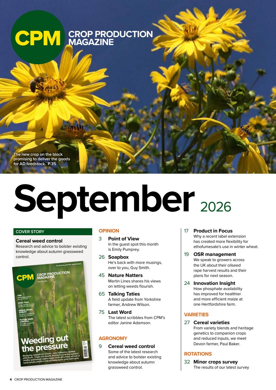 Crop Production Magazine Preview Pages
