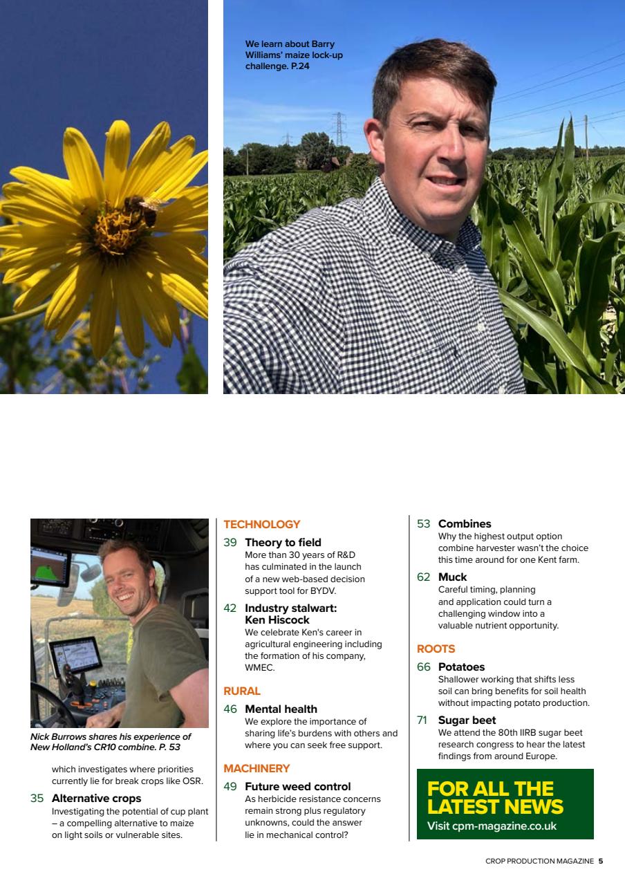 Crop Production Magazine Preview Pages