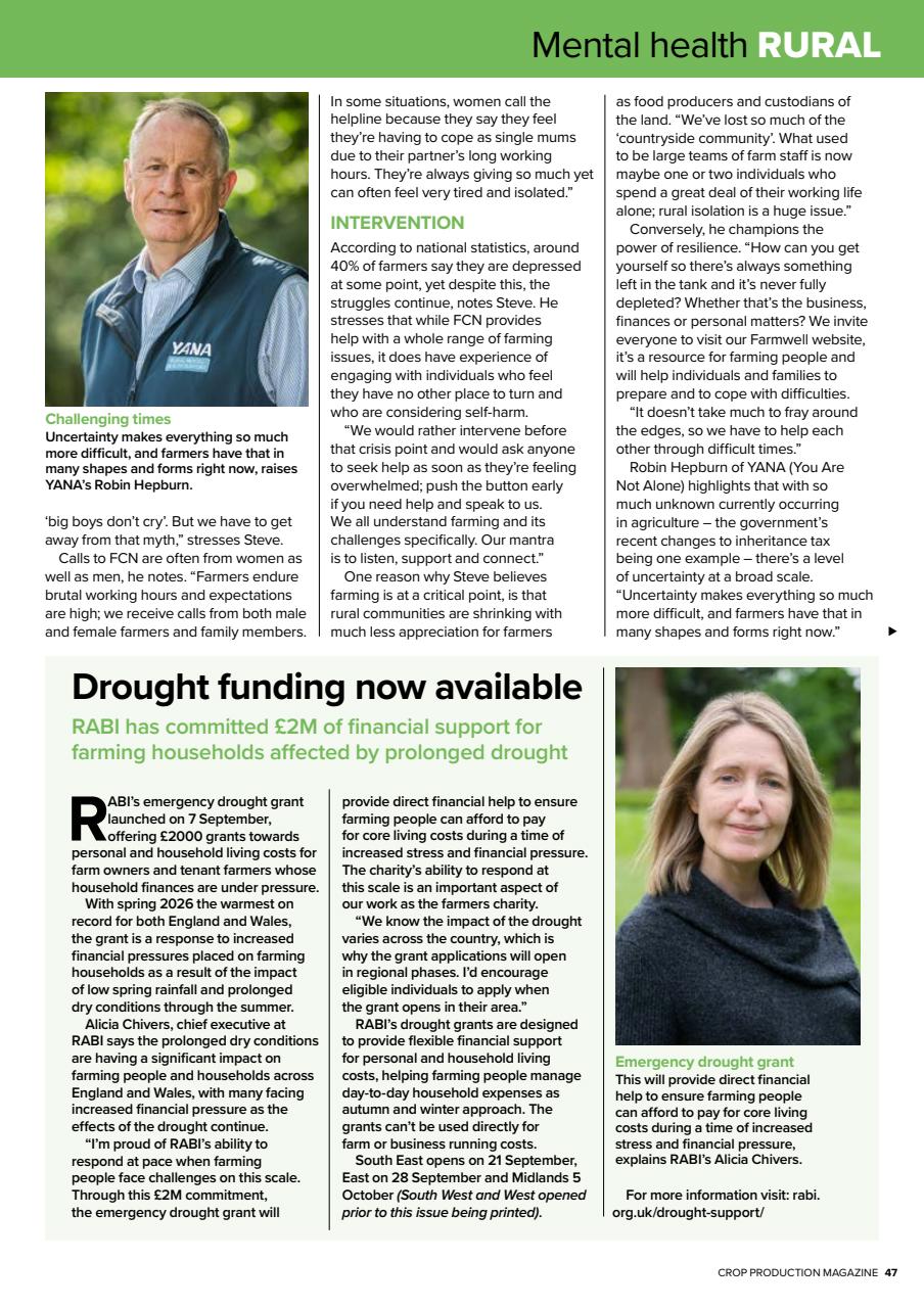 Crop Production Magazine Preview Pages