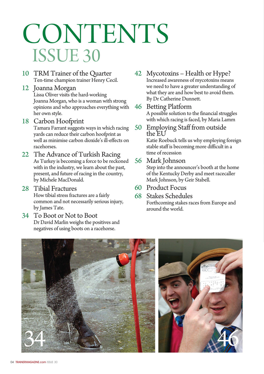European Trainer Magazine - horse racing Preview Pages