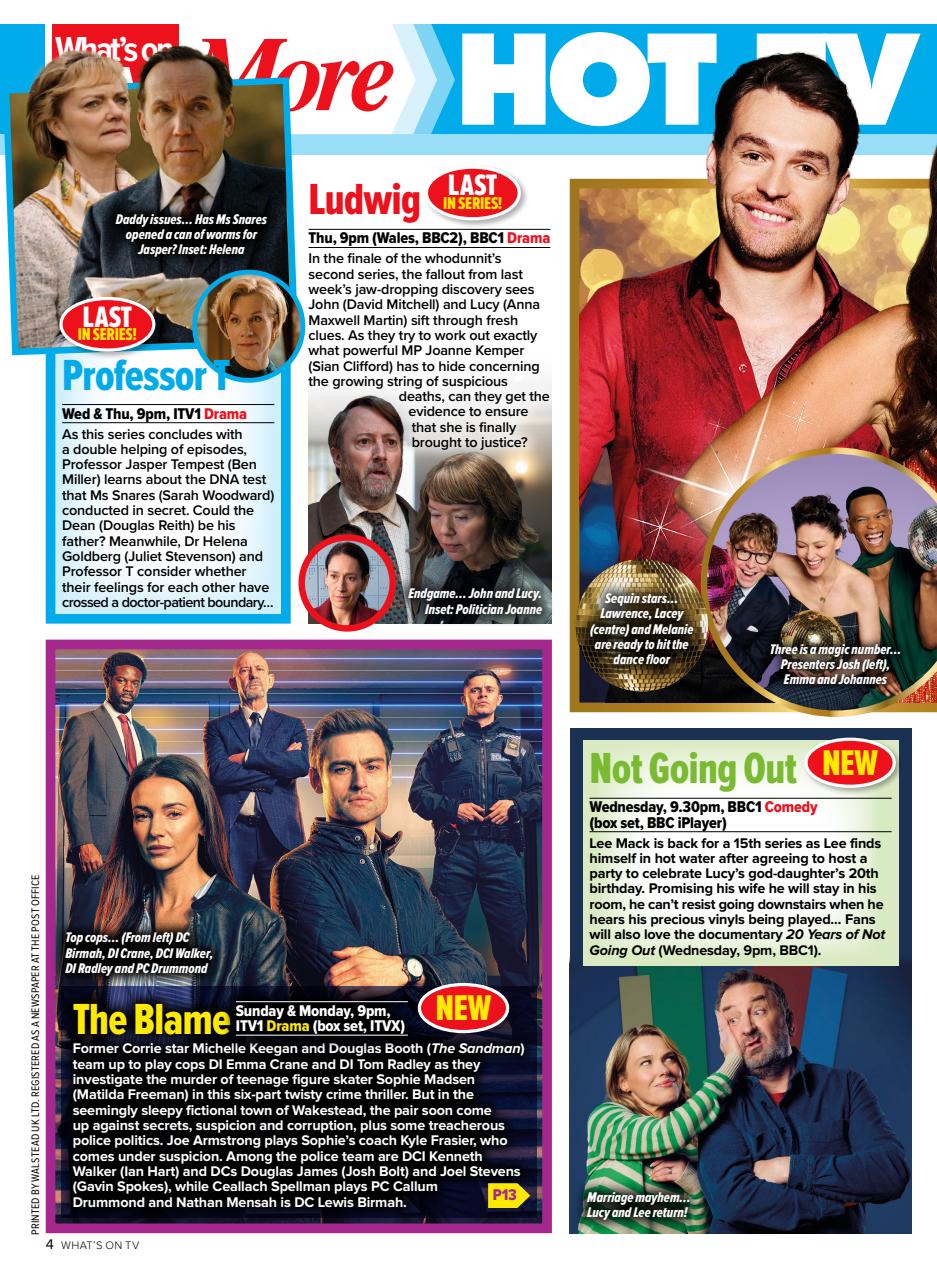 What's on TV Preview Pages