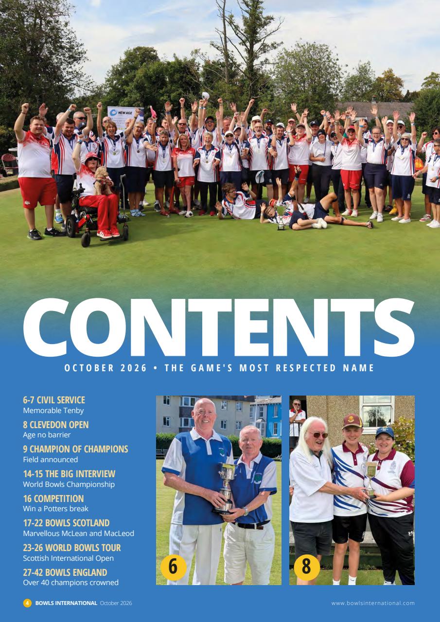 Bowls International Preview Pages