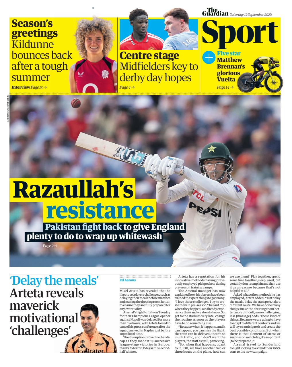 The Guardian Newspaper Preview Pages