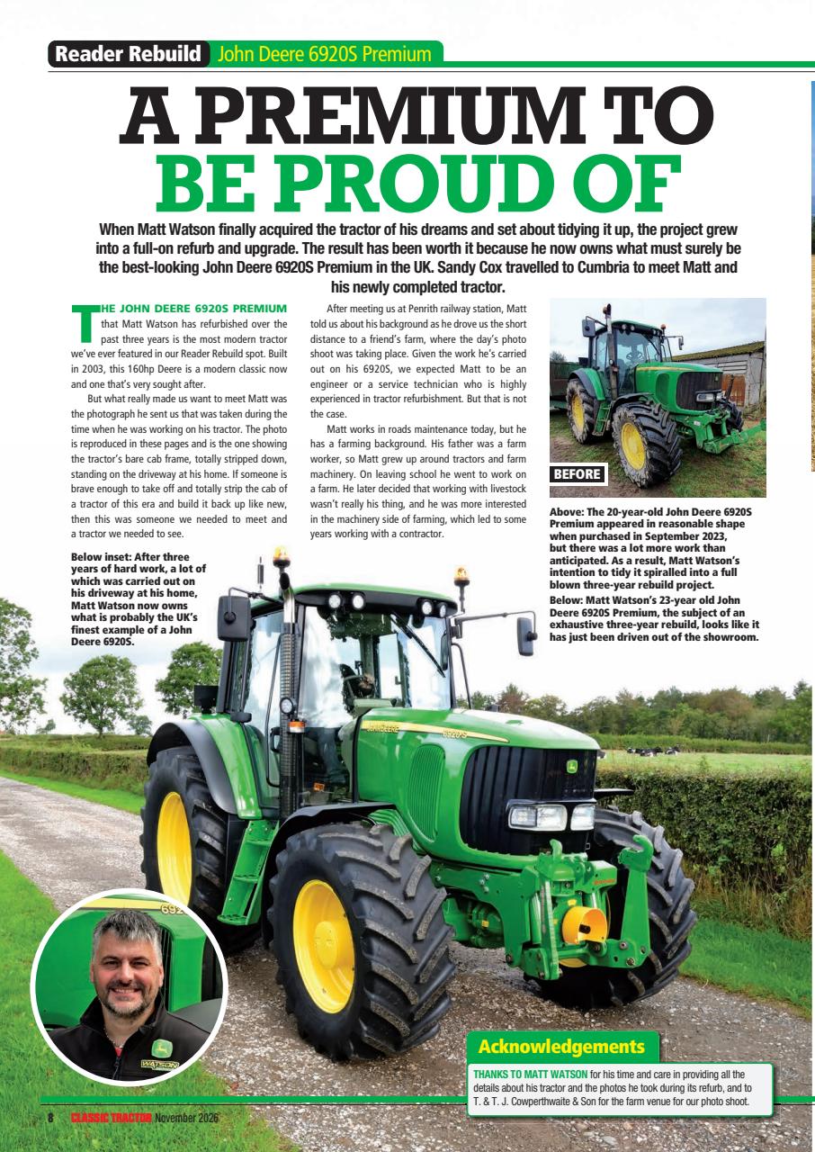 Classic Tractor Preview Pages