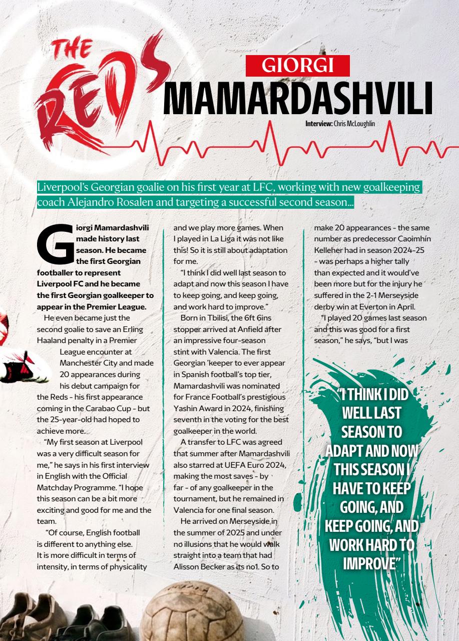 Liverpool FC Programmes Preview Pages