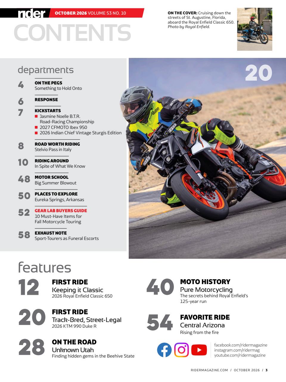Rider Magazine Preview Pages