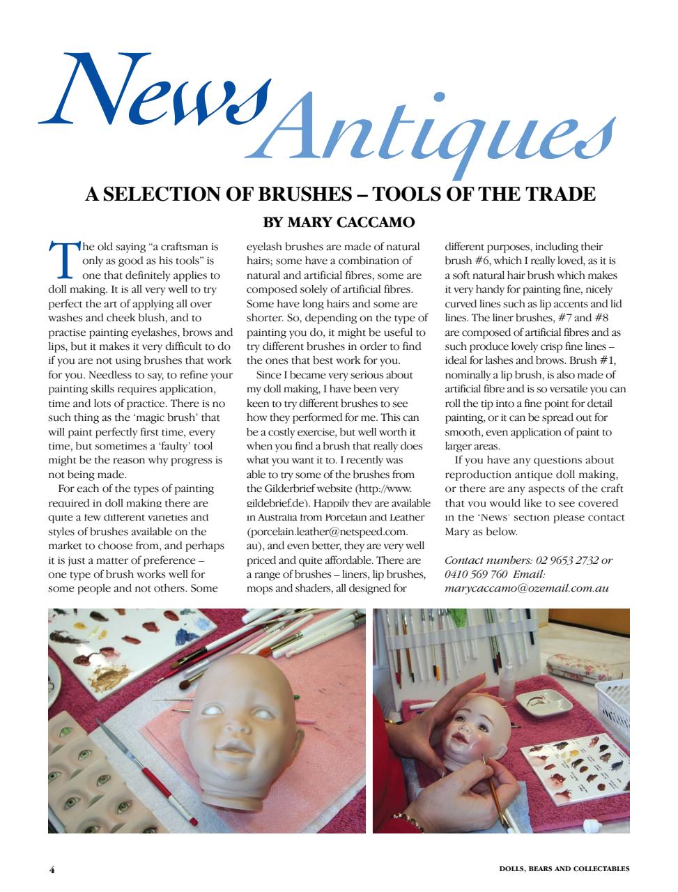 Dolls Bears & Collectables Preview Pages