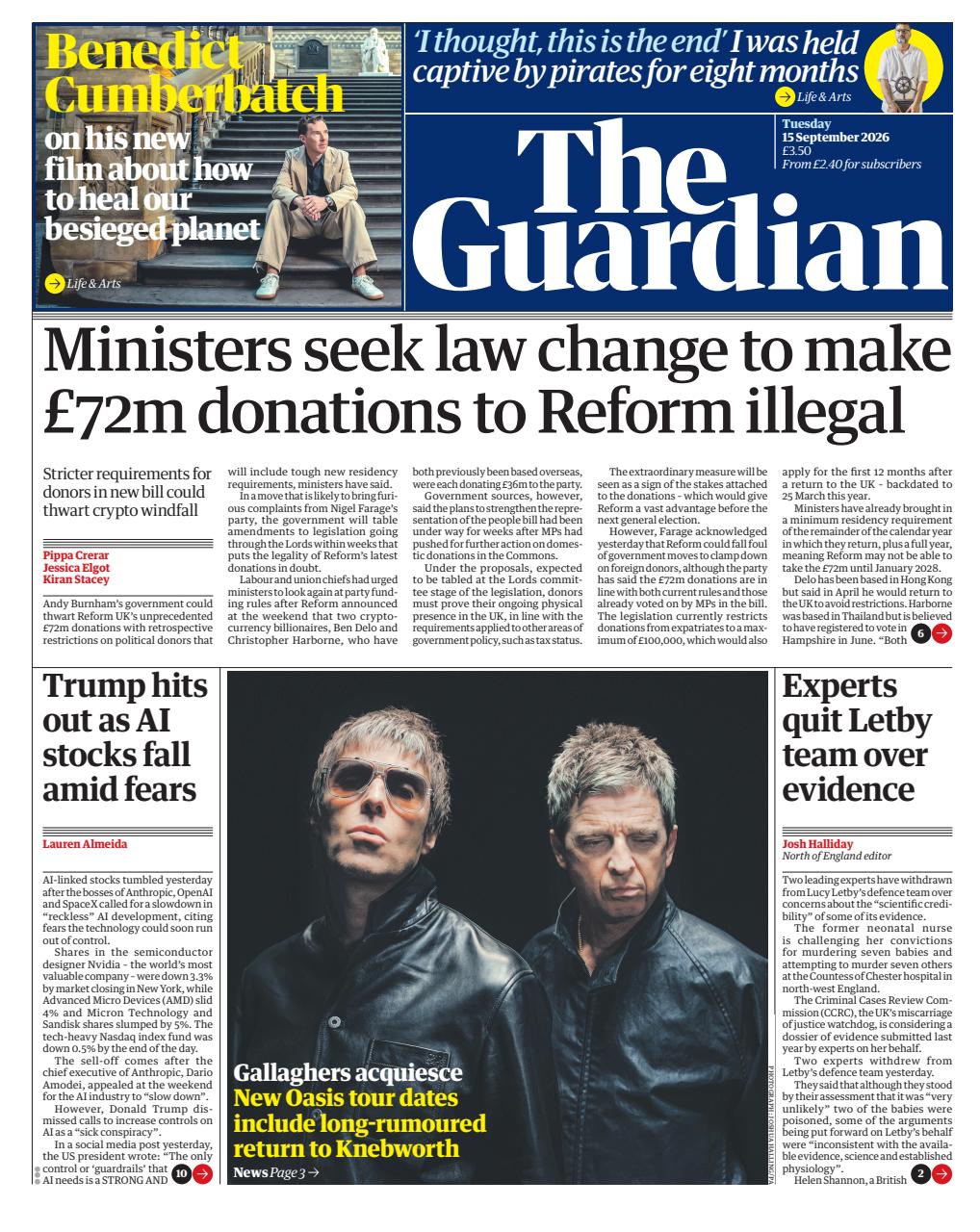 The Guardian Newspaper Preview Pages