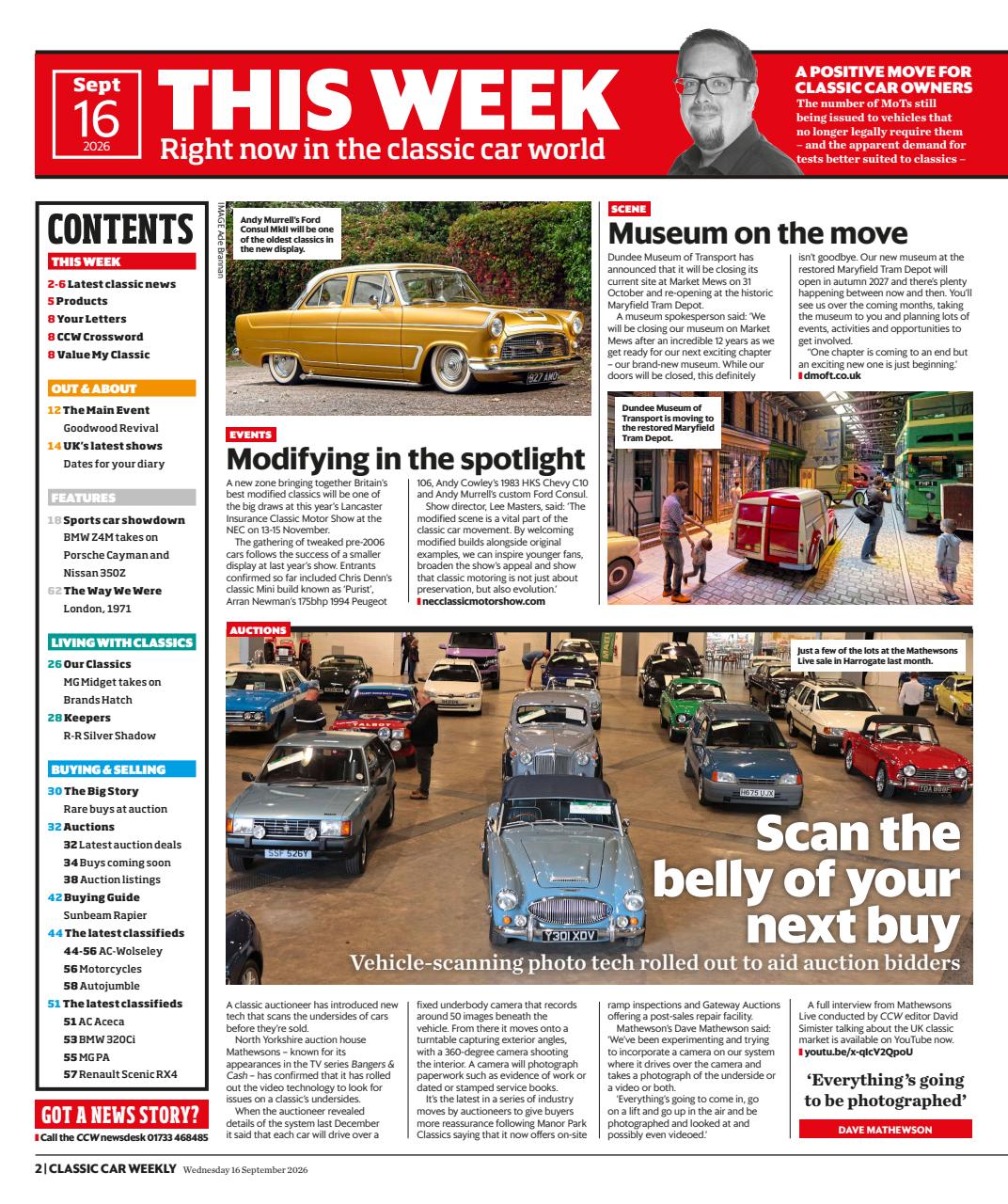 Classic Car Weekly Preview Pages