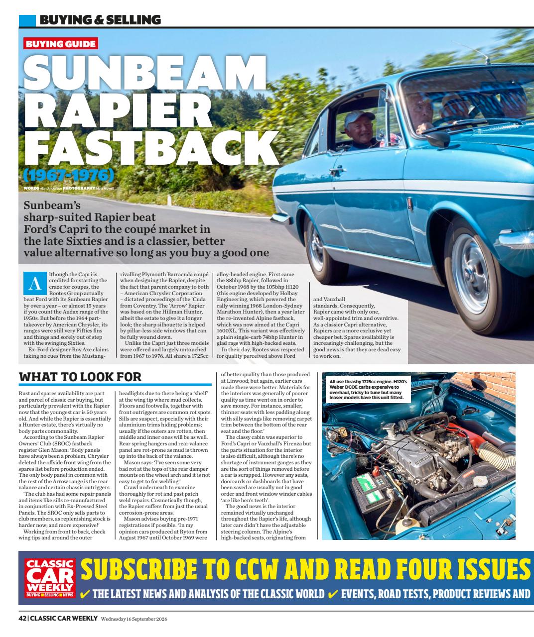 Classic Car Weekly Preview Pages