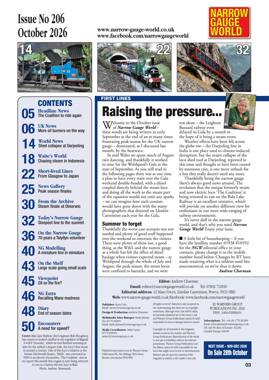 Narrow Gauge World Preview Pages