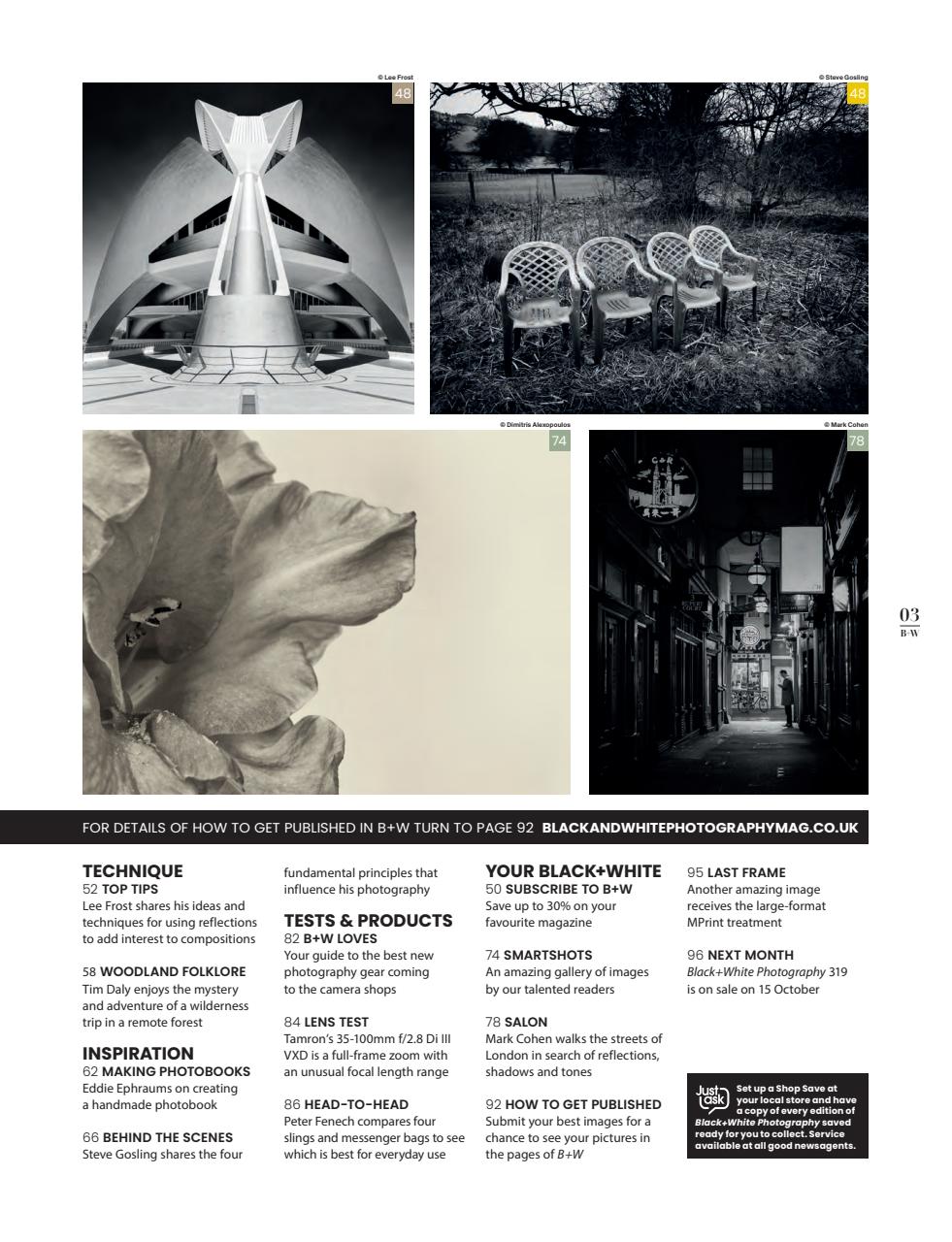 Black+White Photography Preview Pages
