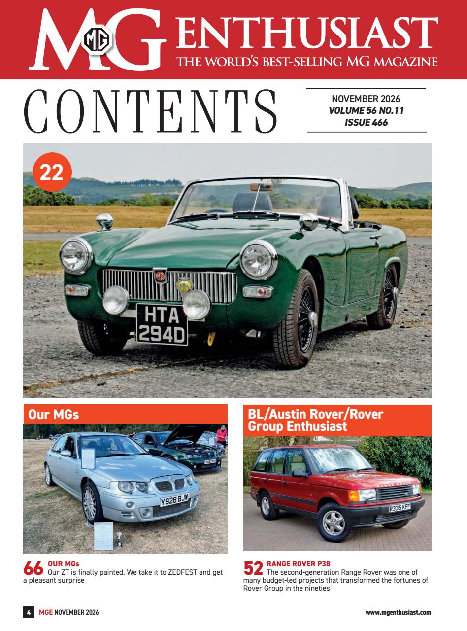 MG Enthusiast Preview Pages