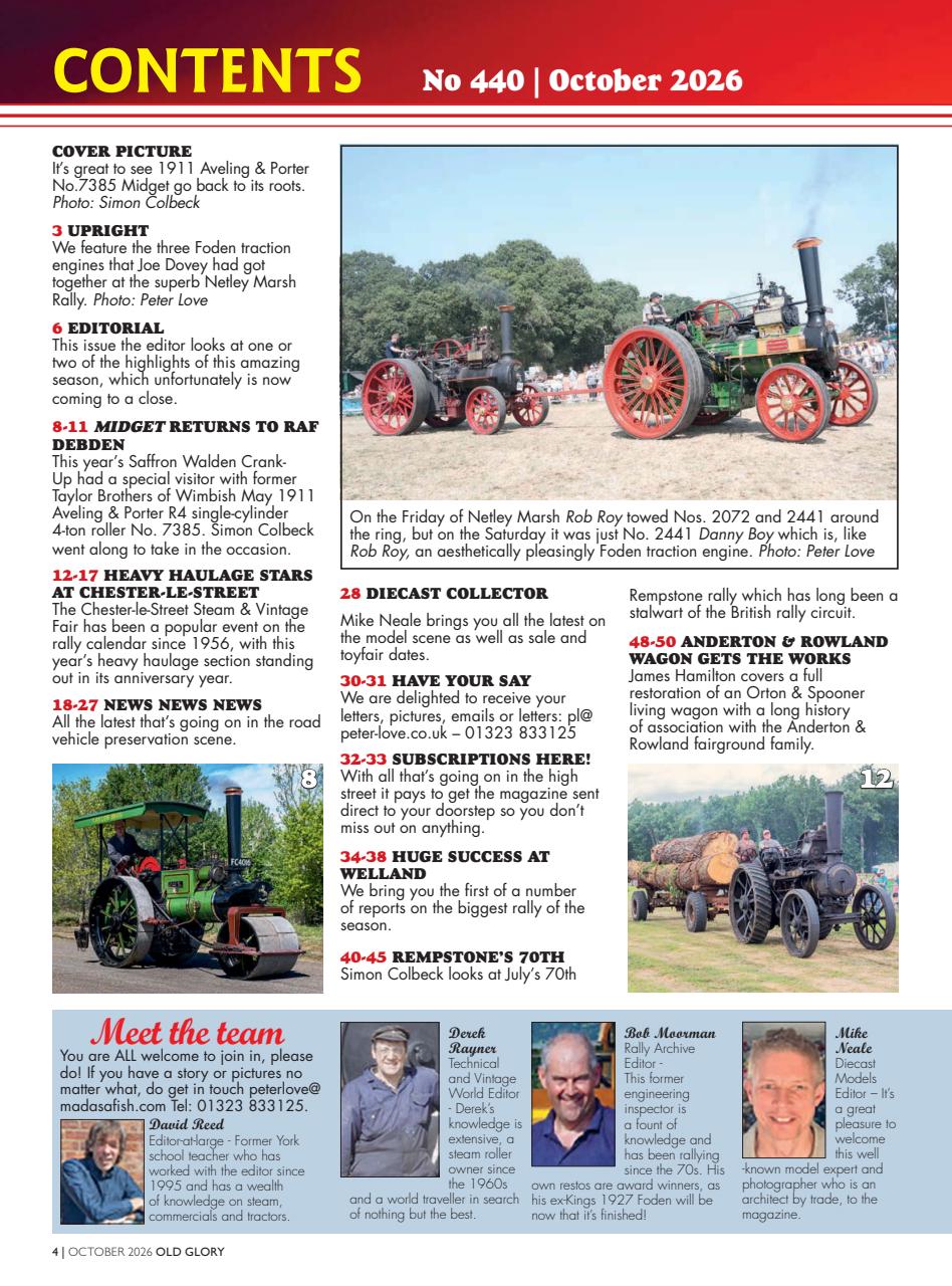 Old Glory Magazine Preview Pages