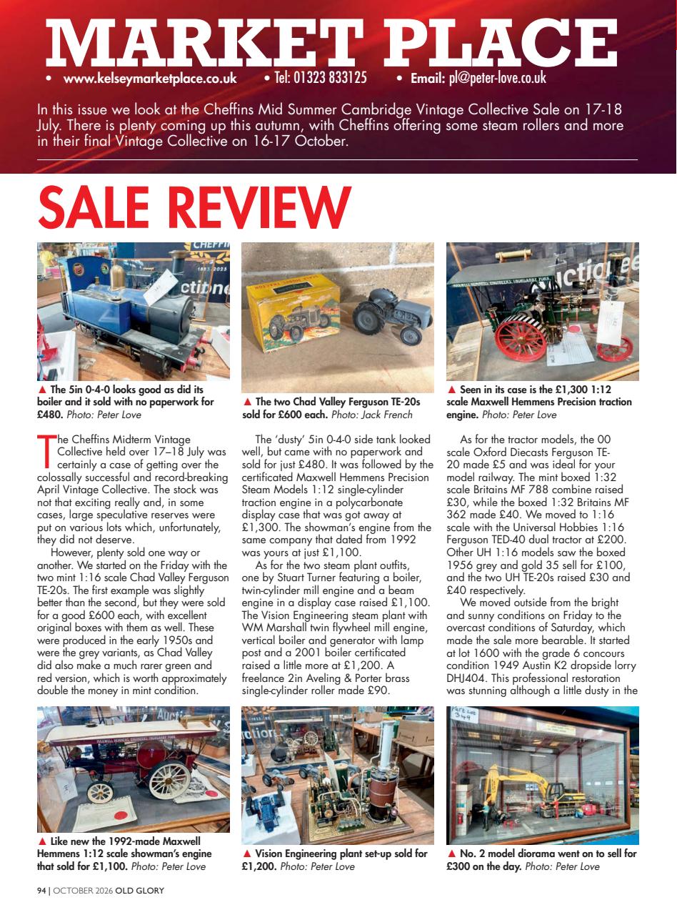 Old Glory Magazine Preview Pages