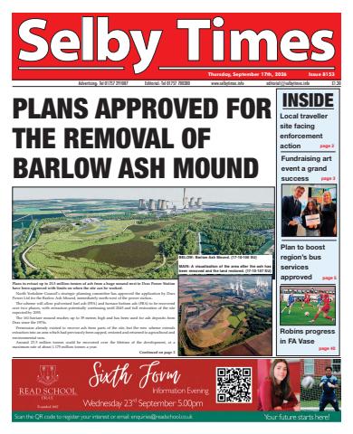 Selby Times issue September 17th 2026