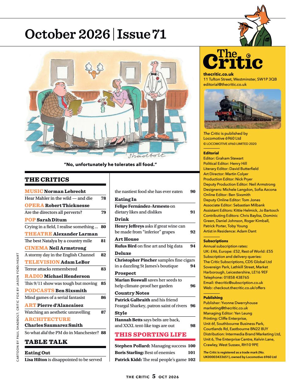 The Critic Preview Pages