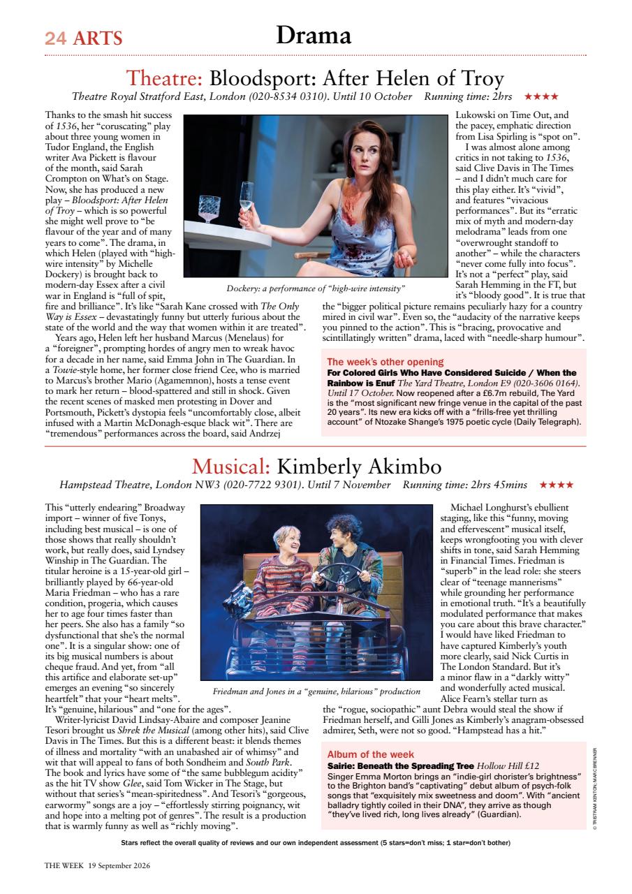 The Week Preview Pages